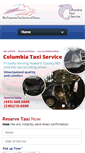 Mobile Screenshot of columbiataxiservice.com